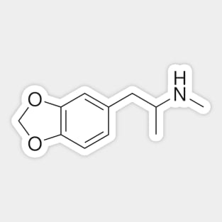 MDMA Molecule Sticker